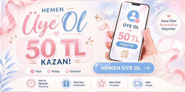 Üye Ol 50₺ Kazan !