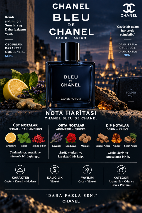 Bleu De Chanel Muadili Parfüm Esansı - Üretici MG