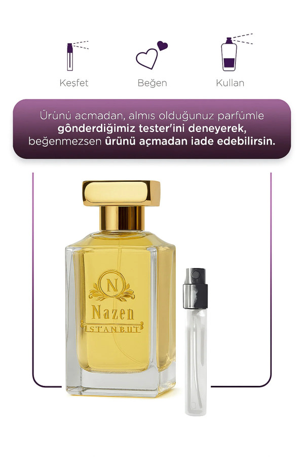 Nazen İstanbul Saray Koleksiyonu Oud - Sandal - Gül Extrait De Parfum Premium Intense 100 ml Unisex Parfüm