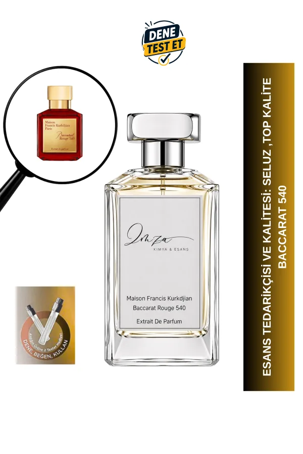 Baccarat 540 | Safran - Acıbadem - Sedir - Amber | Zengin ve Sofistike Unisex Extrait Parfüm
