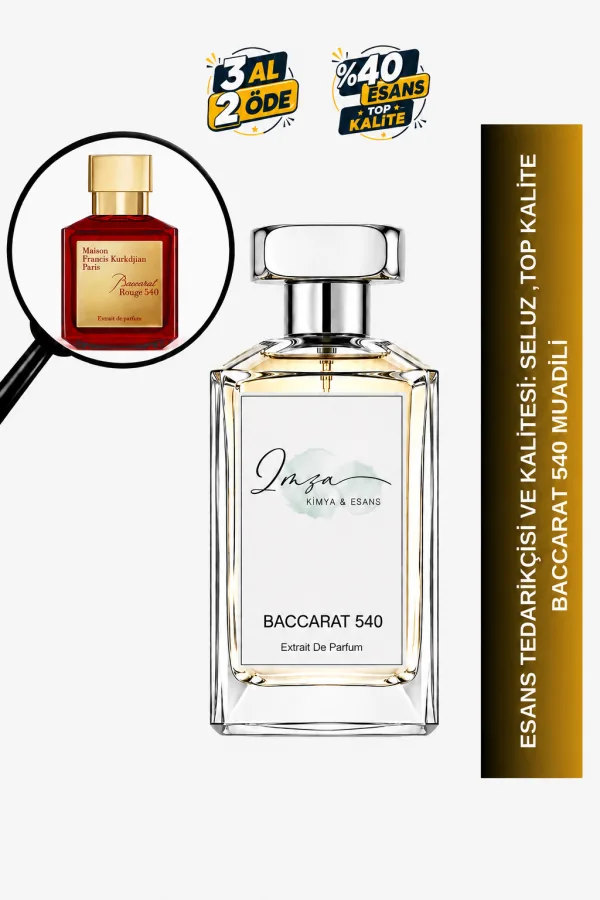 Baccarat 540 | Safran - Acıbadem - Sedir - Amber | Zengin ve Sofistike Unisex Extrait Parfüm