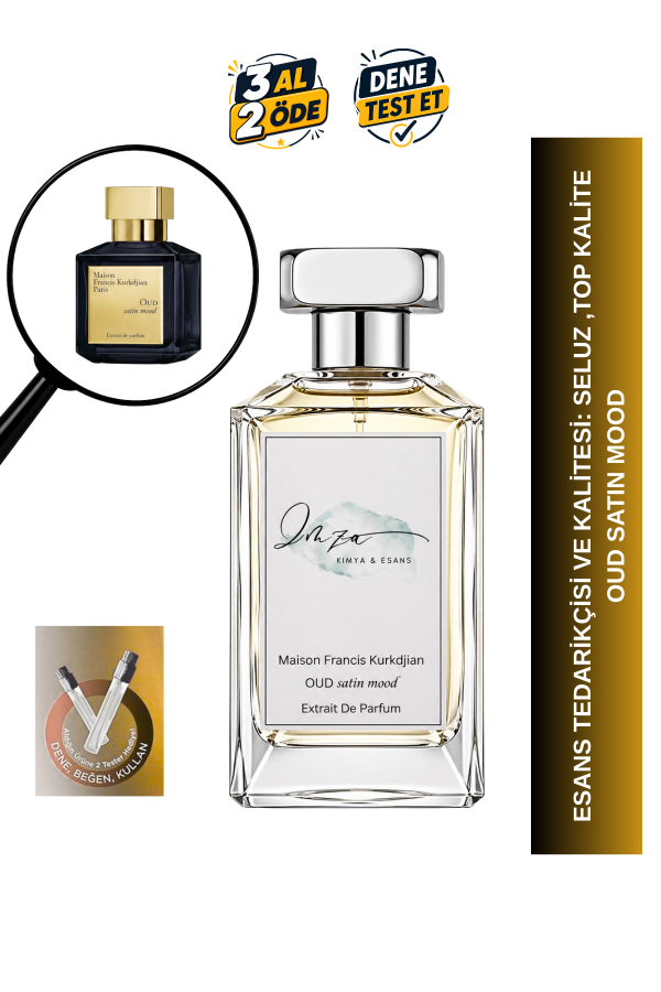 Oud Satin Mood | Oud - Misk - Vanilya - Benzoin | Güçlü ve Yoğun Unisex Extrait Parfüm