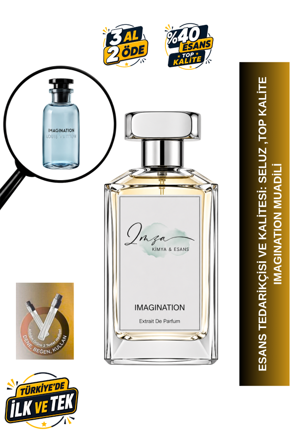 Imagination | Ağaç Kavunu - Neroli - Ambroksan - Bergamot | Keyifli ve Yaz Intense Extrait Erkek Parfüm