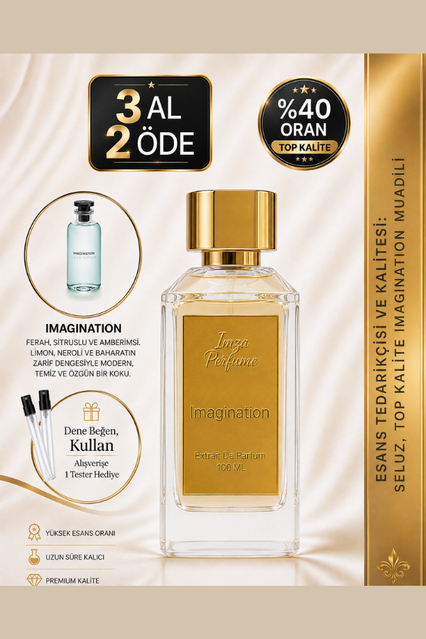 Imagination Muadili | Ağaç Kavunu - Neroli - Ambroksan - Bergamot | Keyifli ve Yaz Intense Extrait Erkek Parfüm
