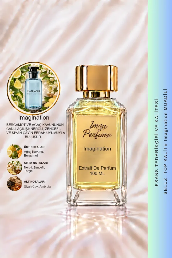 Imagination Muadili | Ağaç Kavunu - Neroli - Ambroksan - Bergamot | Keyifli ve Yaz Intense Extrait Erkek Parfüm