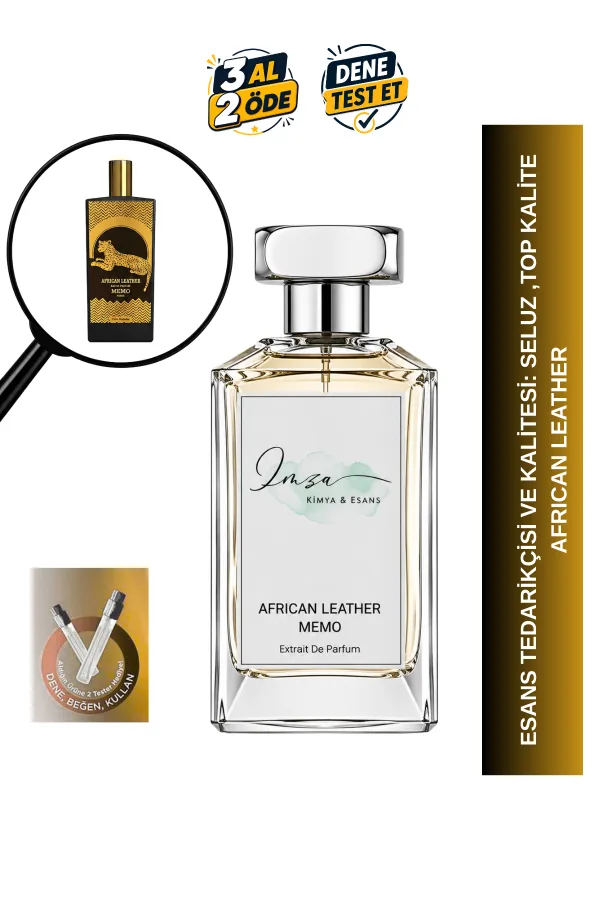 African Leather | Agarwood - Bergamot - Paçuli- Safran | Deri ve Çekici Intense EDP Erkek Parfüm