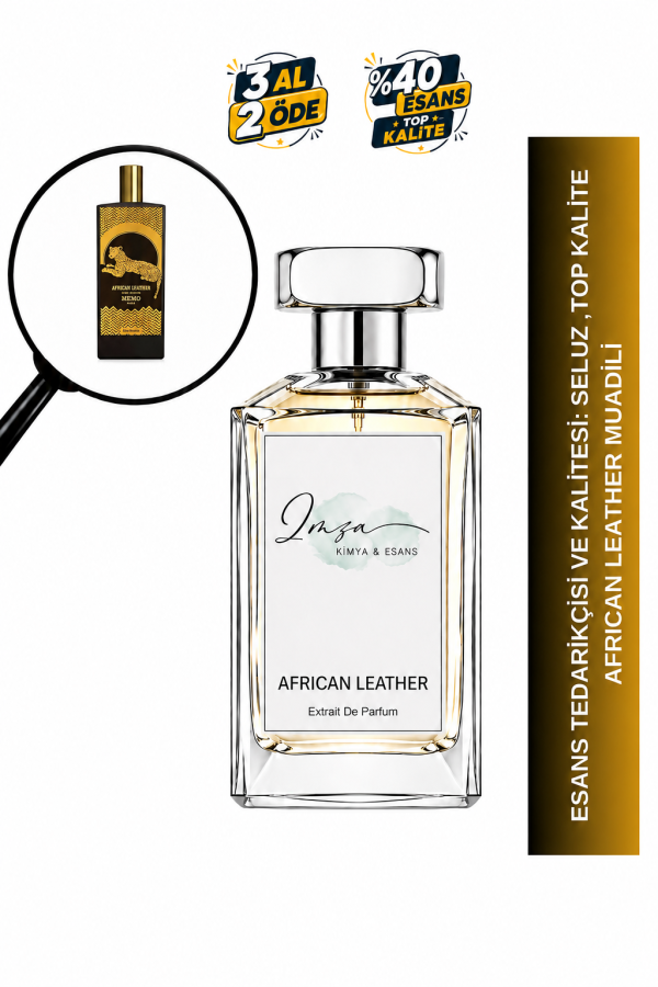 African Leather | Agarwood - Bergamot - Paçuli- Safran | Deri ve Çekici Intense Extrait Erkek Parfüm