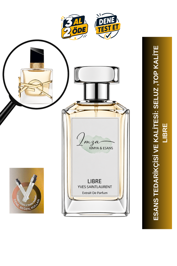 Libre | Bergamot - Vanilya - Amber - Yasemin | Parlak ve Çiçeksi Kadın Extrait De Parfum