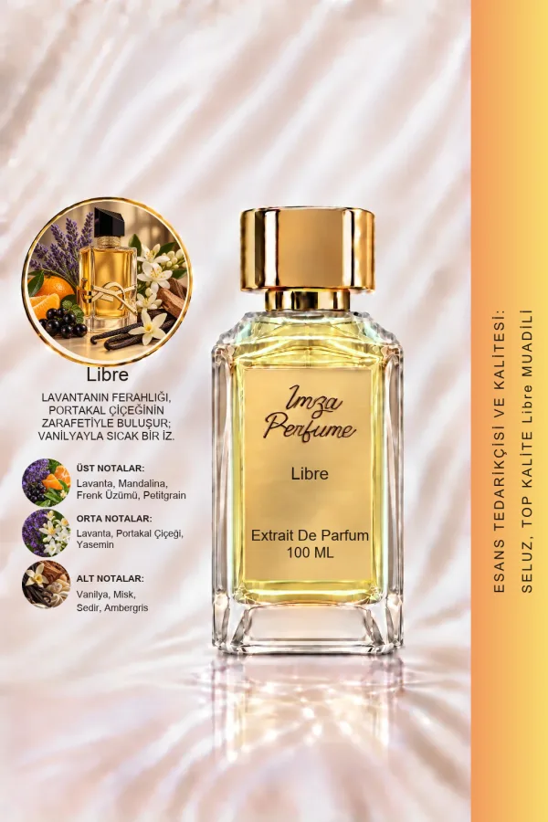 Libre Muadili | Bergamot - Vanilya - Amber - Yasemin | Parlak ve Çiçeksi Kadın Extrait De Parfum