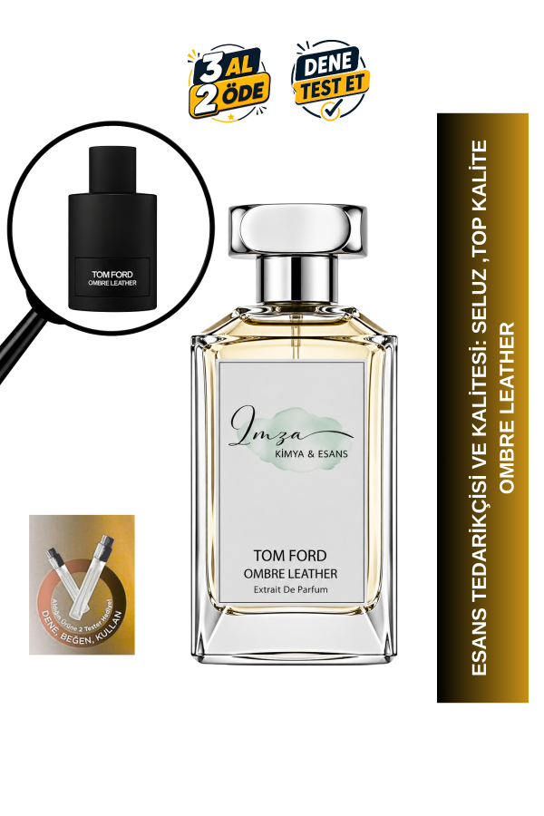 Tom Ford Ombre Leather | Kakule - Yasemin - Safran - Zambak | Sıcak ve Elegan Erkek Extrait Parfüm