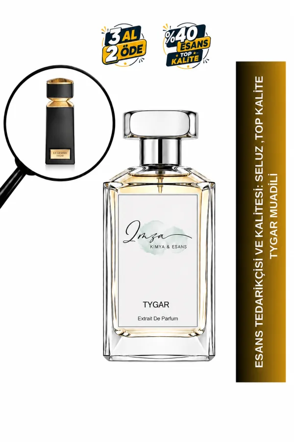 Tygar | Portakal - Zencefil - Misk - Amber | Ferah ve Enerjik Intense Erkek Extrait Parfüm