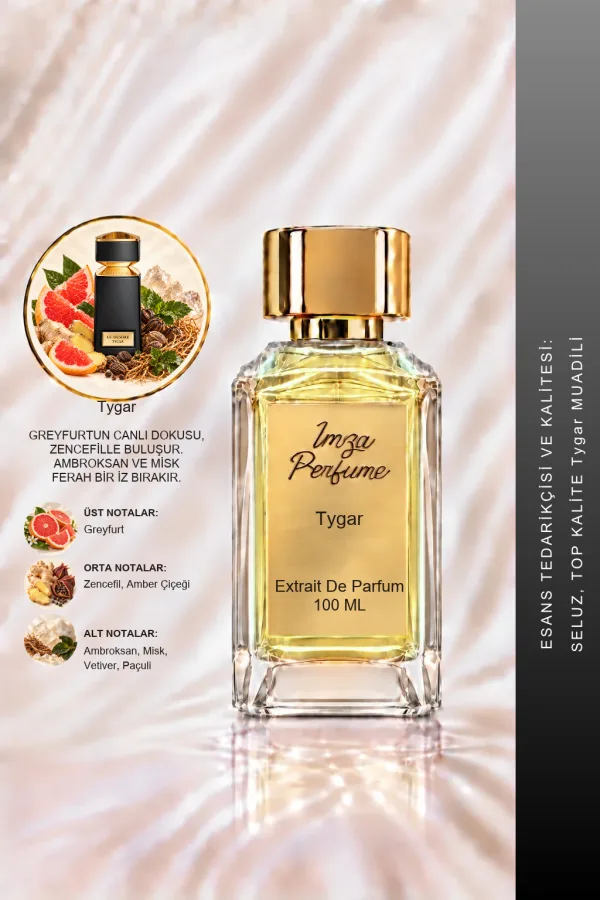 Tygar Muadili | Portakal - Zencefil - Misk - Amber | Ferah ve Enerjik Intense Erkek Extrait Parfüm