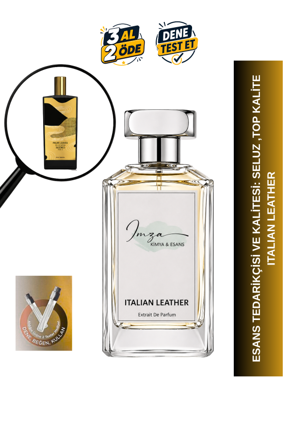 Italian Leather | Vanilya - Misk - Adaçayı - Kasnı Otu | Aromatik ve Farklı Unisex Extrait Parfüm