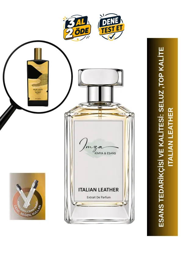 Italian Leather | Vanilya - Misk - Adaçayı - Kasnı Otu | Aromatik ve Farklı Unisex Extrait Parfüm