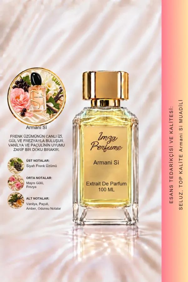 Armani Si Muadili | Frenk Üzümü - Neroli - Vanilya - Amber | Modern ve Eşsiz Intense Kadın Extrait Parfüm