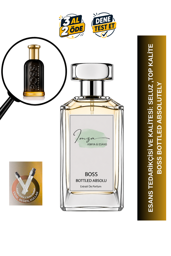 Boss Bottled Absolu | Tütsü - Paçuli - Mür - Sedir Ağacı | Deri ve Odunsu Intense Extrait Parfüm
