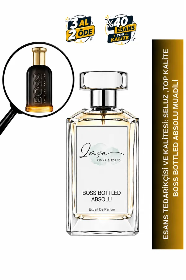 Boss Bottled Absolu | Tütsü - Paçuli - Mür - Sedir Ağacı | Deri ve Odunsu Intense Extrait Parfüm