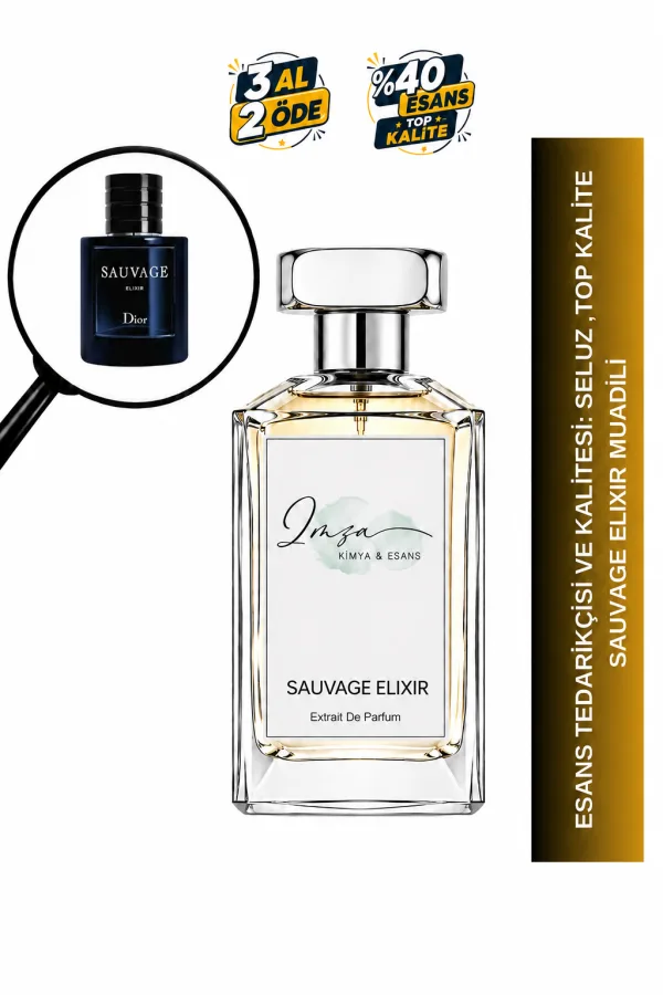 Sauvage Elixir| Meyan Kökü -Amber - Sandal - Tarçın | Güçlü ve Olağanüstü Intense Extrait Parfüm