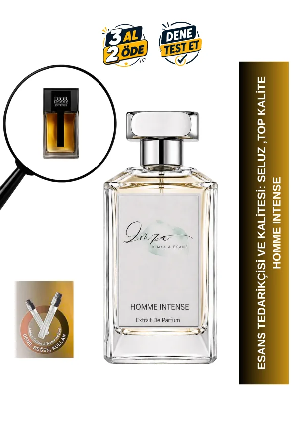 Dior Homme Intense | Karamelize Armut - İris - Amber | Şehvetli ve Odunsu Intense Erkek Extrait Parfüm