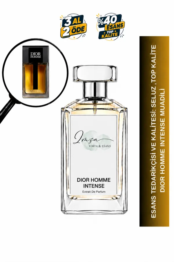 Dior Homme Intense | Karamelize Armut - İris - Amber | Şehvetli ve Odunsu Intense Erkek Extrait Parfüm