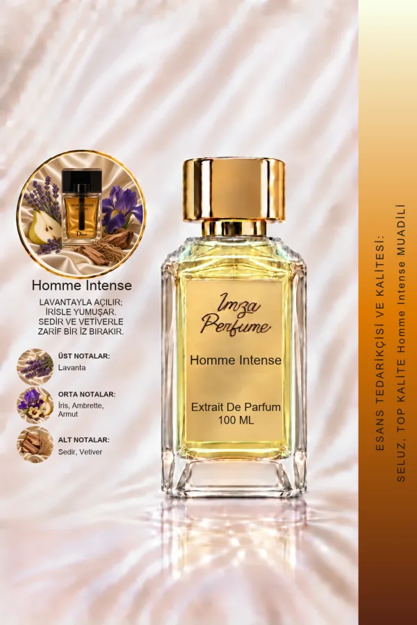 Dior Homme Intense Muadili | Karamelize Armut - İris - Amber | Şehvetli ve Odunsu Intense Erkek Extrait Parfüm