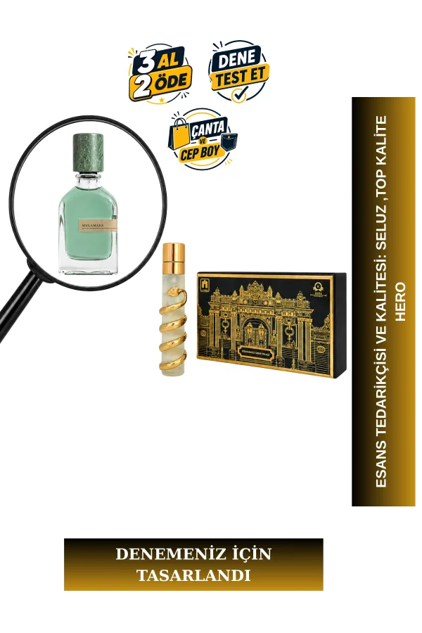 Megamare Tanışma  | Deniz Notaları - Amber - Yosun | Okyanus ve Gizem Intense Extrait De Parfum