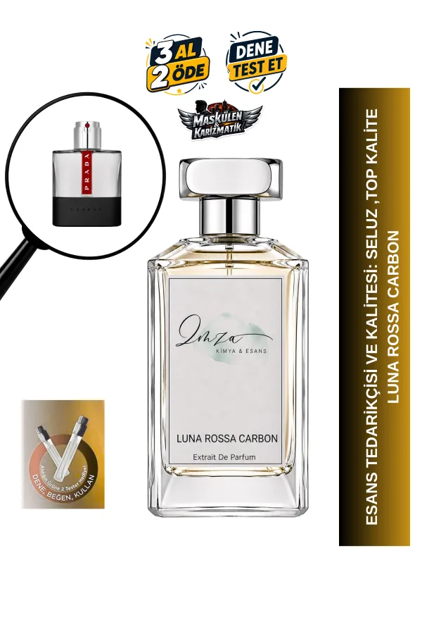 Prada Luna Rossa Carbon | Lavanta - Ambroksan - Bergamot | Maskülen ve Karizmatik Intense Extrait De Parfum