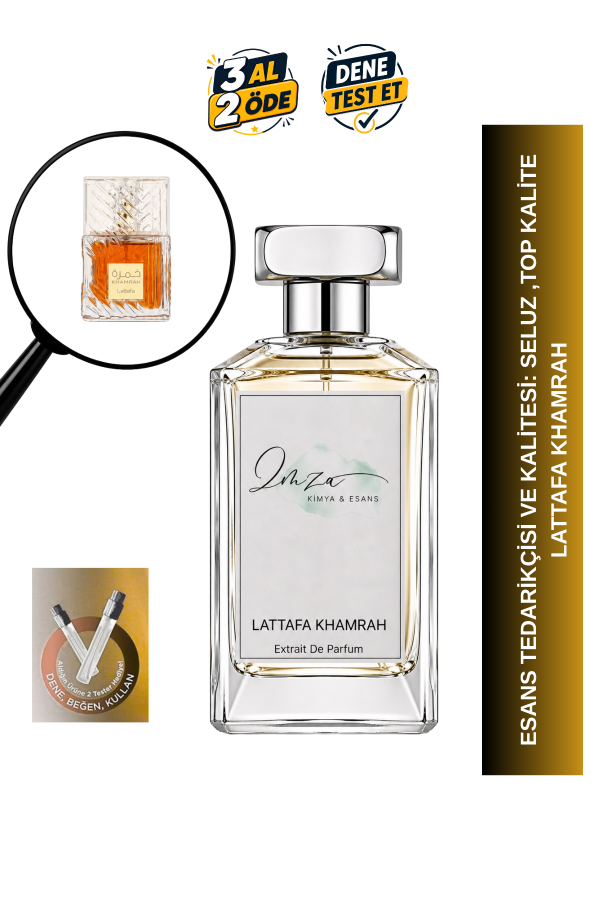 Lattafa Khamrah | Tarçın - Vanilya - Pralin | Sıcak ve Baştan Çıkarıcı Intense Extrait De Parfum