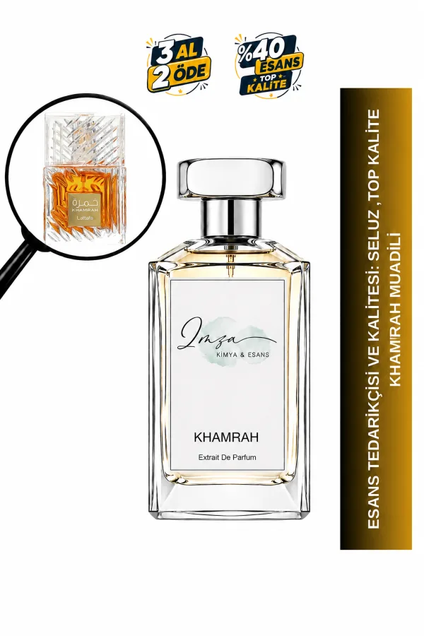 Lattafa Khamrah | Tarçın - Vanilya - Pralin | Sıcak ve Baştan Çıkarıcı Intense Extrait De Parfum