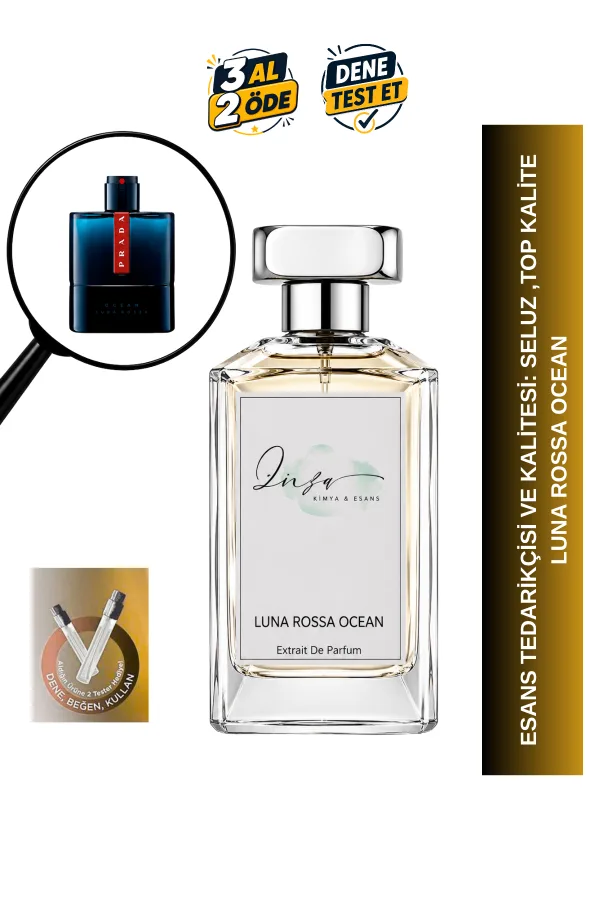Prada Luna Rossa Ocean | Bergamot - İris - Vetiver | Ferah ve Modern Intense Extrait De Parfum