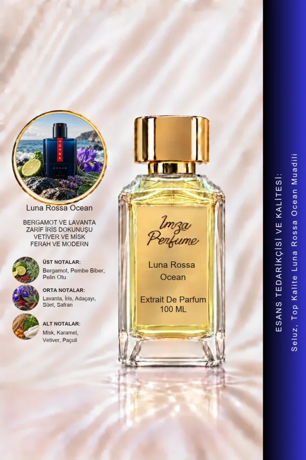 Luna Rossa Ocean Muadili | Bergamot - İris - Vetiver | Ferah ve Modern Intense Extrait De Parfum