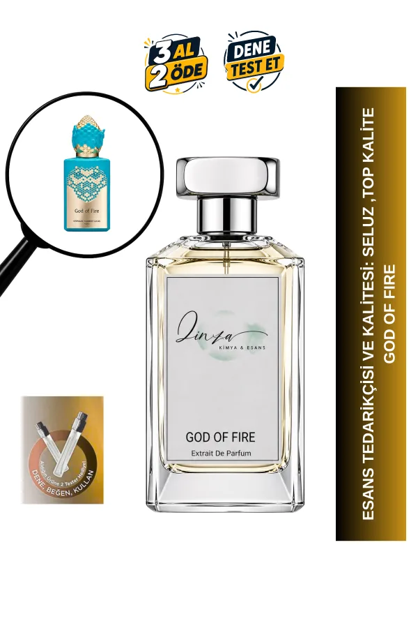 God of Fire | Mango - Zencefil - Limon | Egzotik ve Güçlü Intense Extrait De Parfum