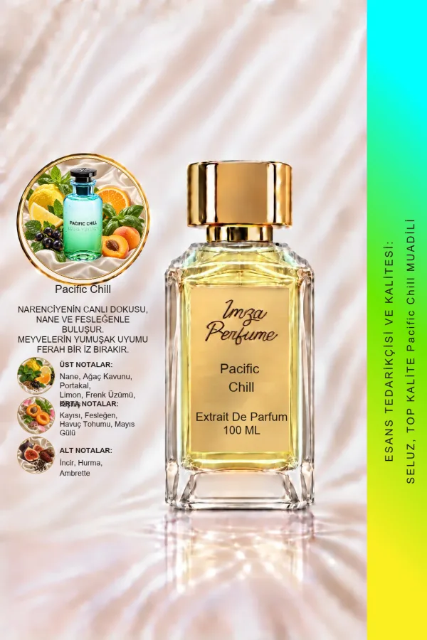 Pacific Chill Muadili | Nane - Limon - Siyah Frenk Üzümü | Ferah ve Huzurlu Intense Extrait De Parfum