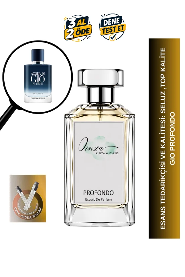 Armani Gio Profondo | Deniz Notaları - Mandalina - Amber | Derin ve Ferah Intense Extrait De Parfum