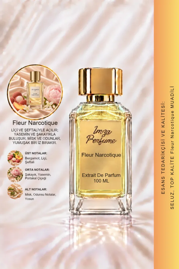 Fleur Narcotique Muadili | Şeftali - Yasemin - Misk | Zarif ve Büyüleyici Intense Unisex Extrait De Parfum