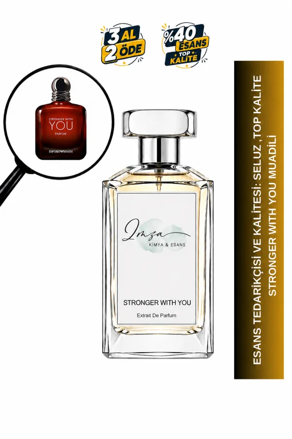 Stronger With You | Vanilya - Kestane - Tarçın | Sıcak ve Çekici Intense Erkek Extrait De Parfum