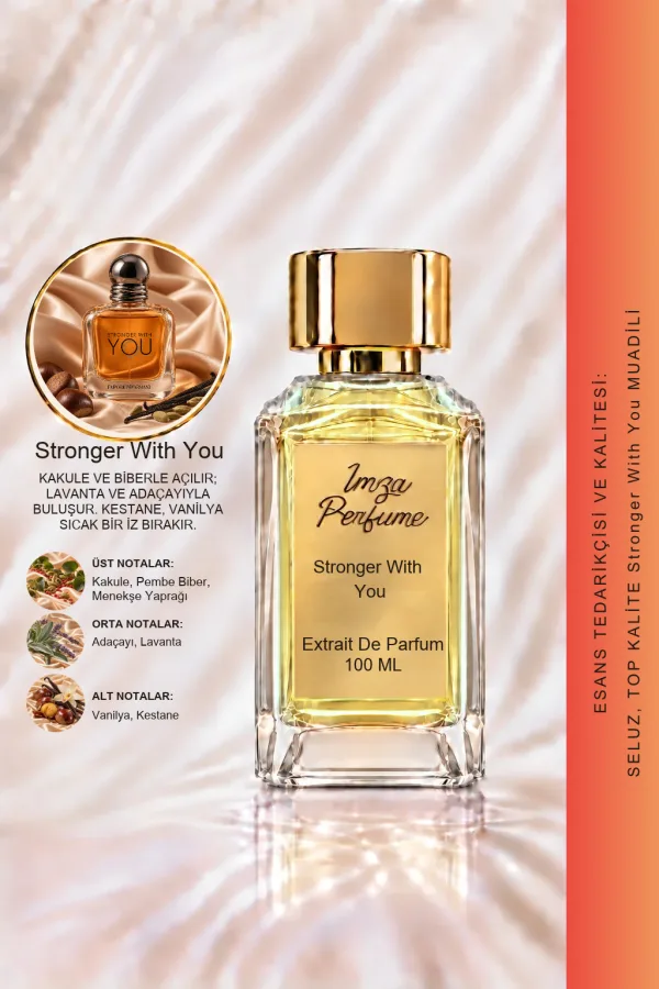 Stronger With You Muadili | Vanilya - Kestane - Tarçın | Sıcak ve Çekici Intense Erkek Extrait De Parfum