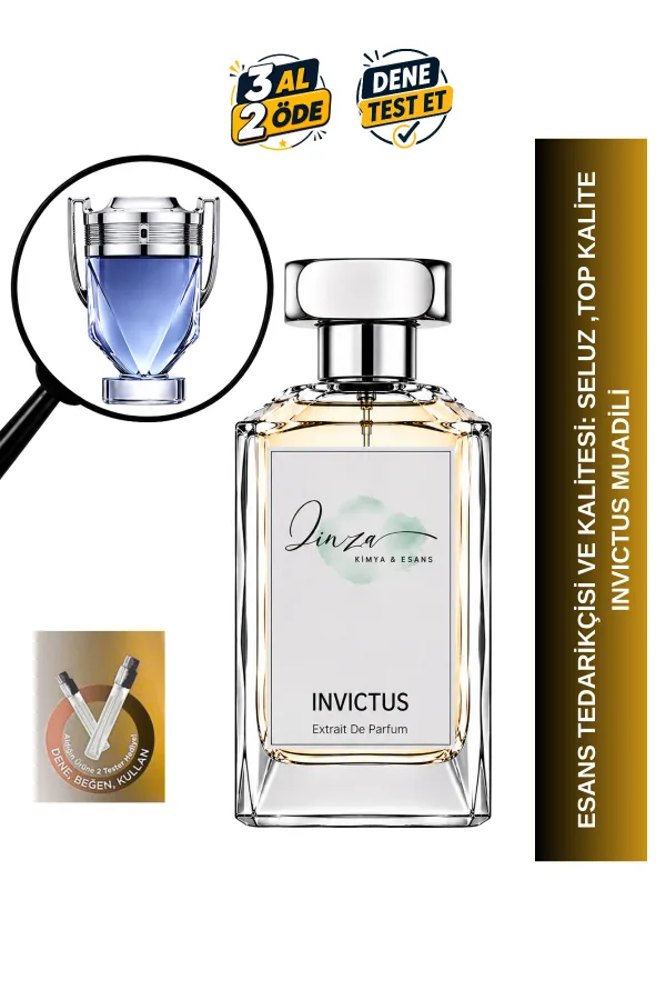 Invictus | Greyfurt - Deniz Notaları - Ambergris | Ferah ve Güçlü Intense Extrait De Parfum