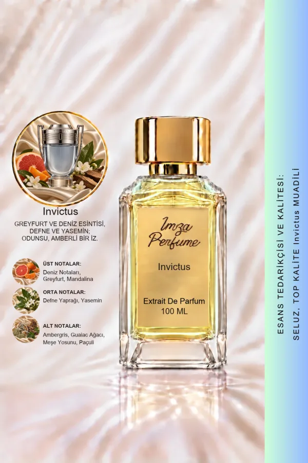 Invictus Muadili | Greyfurt - Deniz Notaları - Ambergris | Ferah ve Güçlü Intense Extrait De Parfum