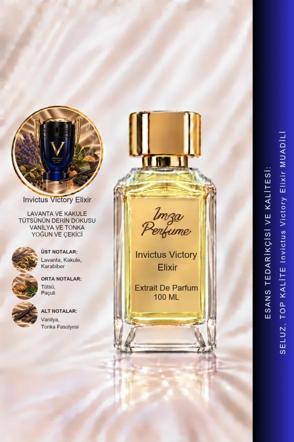 Invictus Victory Elixir Muadili | Vanilya - Lavanta - Tütsü | Yoğun ve Karizmatik Intense Extrait De Parfum