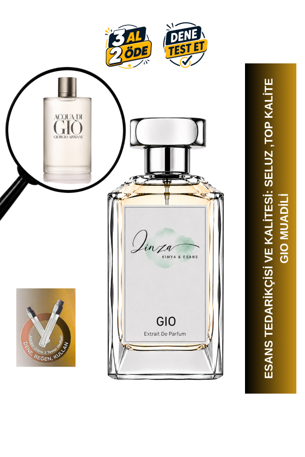 Armani Acqua Di Gio | Bergamot - Deniz Notaları - Yasemin | Ferah ve Zamansız Intense Erkek Extrait De Parfum