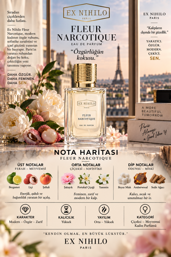 Fleur Narcotique Muadili Parfüm Esansı - Floral Charm 67492-T - Üretici Seluz