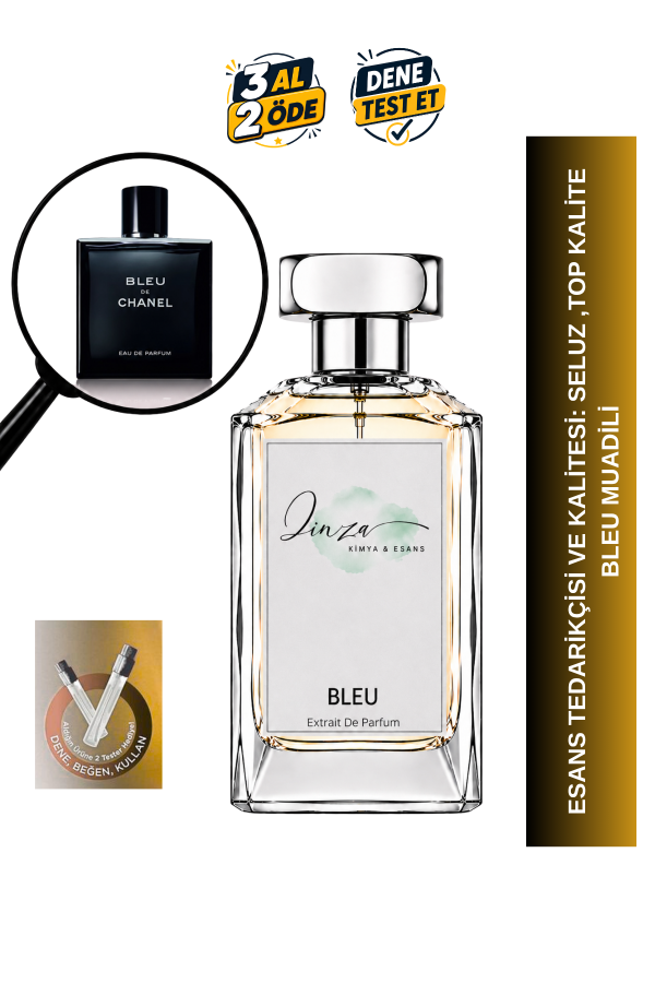 Bleu De Chanel | Greyfurt - Tütsü - Sedir Ağacı | Ferah ve Karizmatik Intense Extrait De Parfum