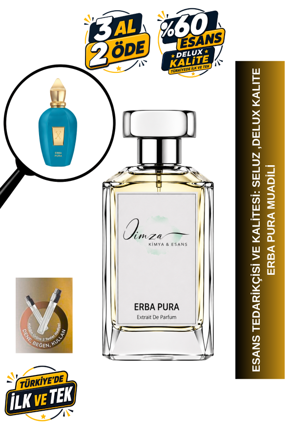 - Delux - Erba Pura | Portakal - Bergamot - Vanilya | Meyvemsi ve Enerjik Intense Extrait De Parfum