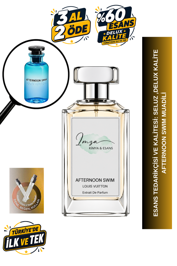 - Delux - Afternoon Swim | Narenciye - Ambergris - Bergamot | Ferah ve Enerjik Intense Extrait De Parfum