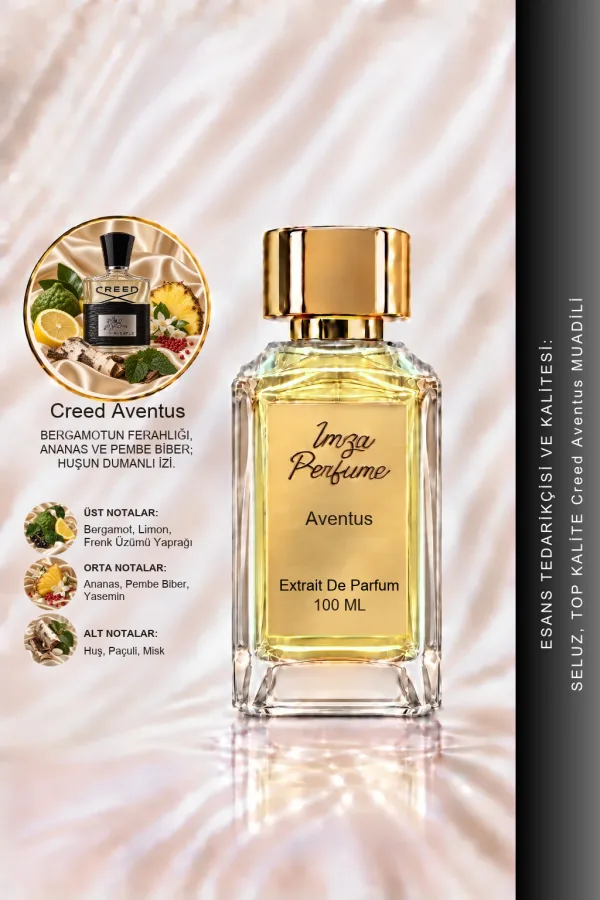Creed Aventus Muadili | Ananas – Bergamot – Huş Ağacı – Misk | Ferah ve Karizmatik Intense Erkek Extrait De Parfüm