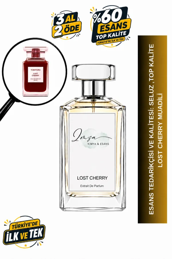 - Delux - Tom Ford Lost Cherry Muadili | Vişne – Badem – Tonka – Vanilya | Tatlı ve Çekici Intense Kadın Extrait Parfüm