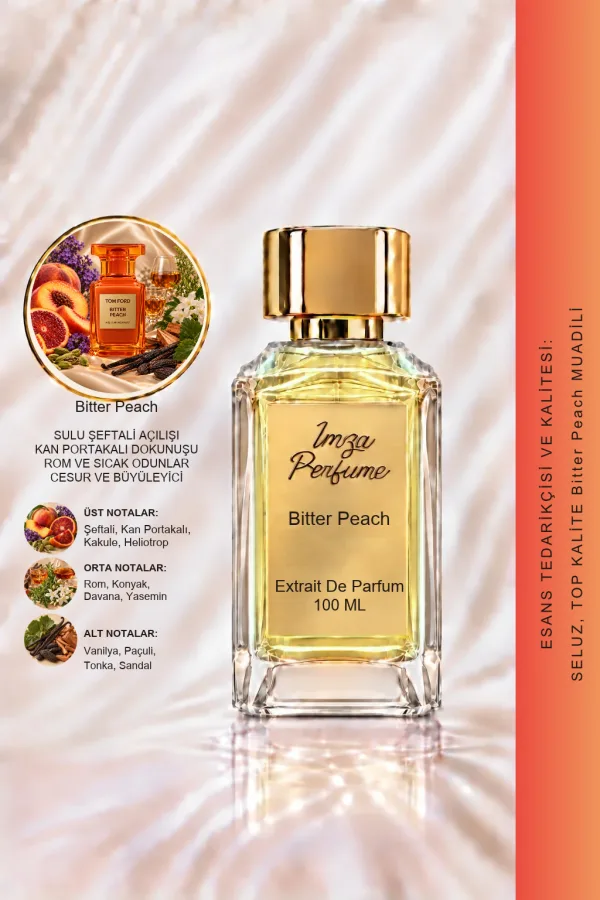 Bitter Peach Muadili | Şeftali – Kan Portakalı – Paçuli – Vanilya | Tatlı ve Çekici Intense Unisex Extrait De Parfüm