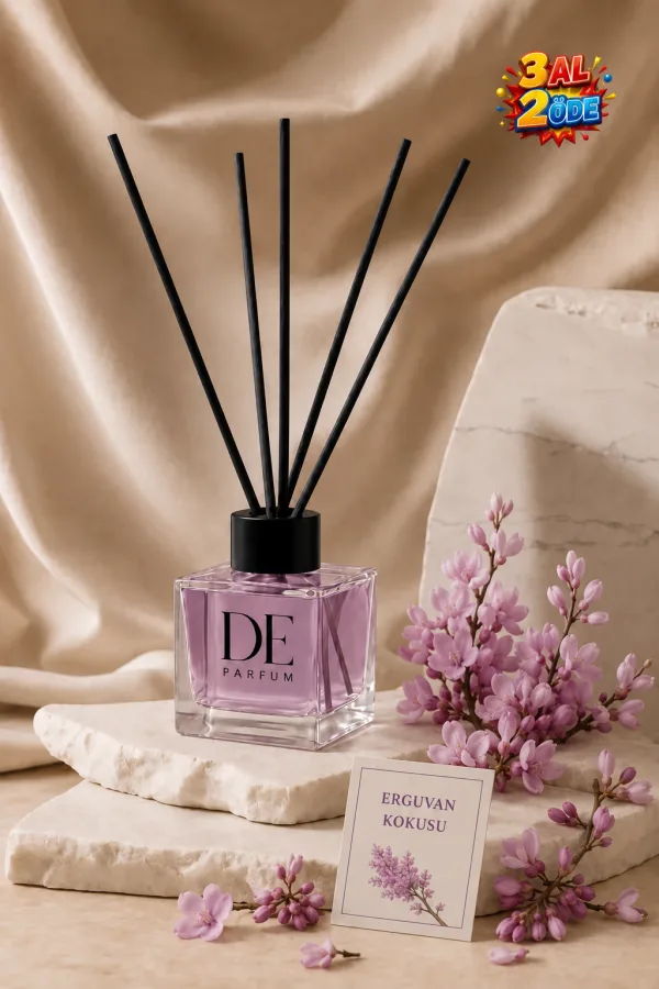Erguvan Kokulu Dekoratif 120 ml Bambu Çubuklu Oda Kokusu