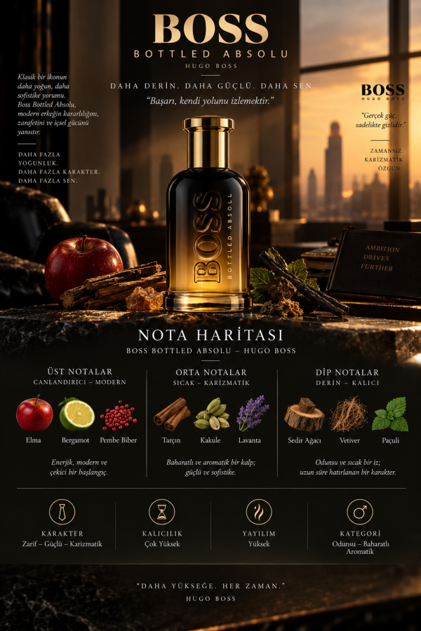 Hugo Boss Bottled Absolu Muadili Parfüm Esansı - Üretici MG